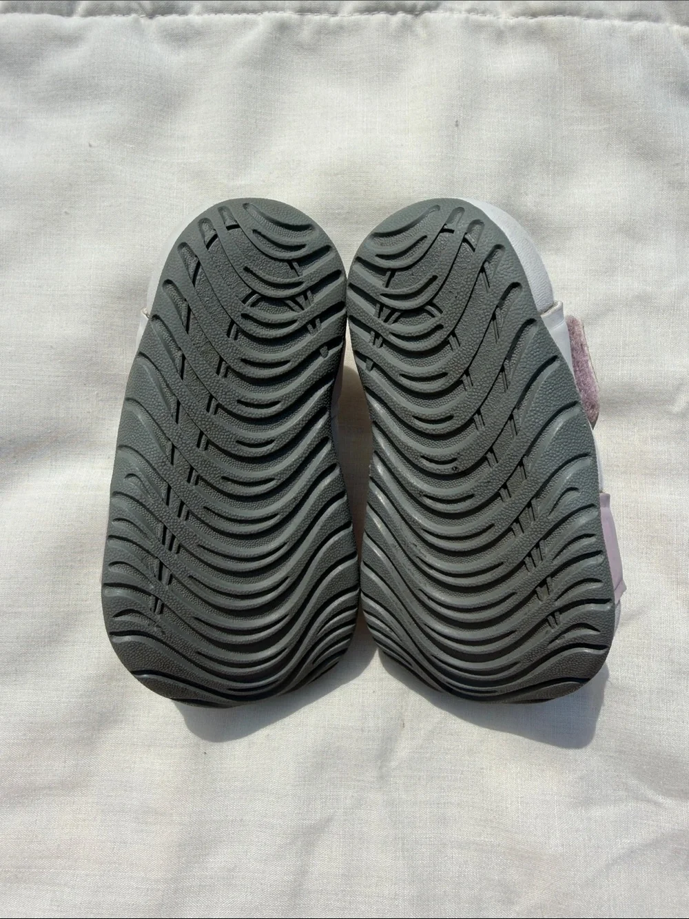 Nike Toddler Pink and White Closed-Toe Sandals